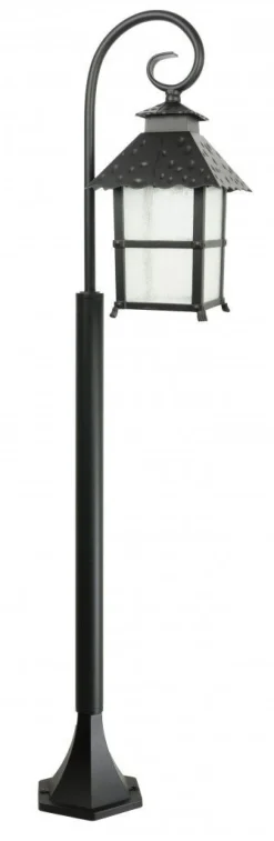 SU-MA Außenleuchte MONTREAL Schwarz Aluminium 116 cm< Rustikale Lampen|Metall Lampen