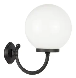 SU-MA Außenleuchte NINETTE Vintage Kugelschirm E27 IP43< Außenwandleuchten|Feuchtraumleuchten