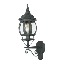 Easylight Außenleuchte Rustikal E27 Grau Glas Alu H: 54 cm IP23< Rustikale Lampen|Rustikale Außenleuchten