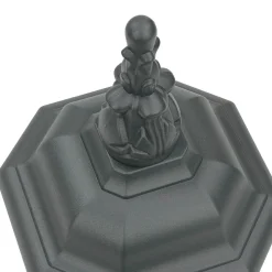 Easylight Außenleuchte Rustikal E27 Grau Glas Alu H: 54 cm IP23< Rustikale Lampen|Rustikale Außenleuchten