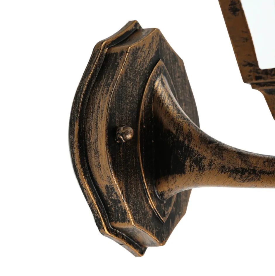 Rustikale Lampen|Rustikale Außenleuchten*Easylight Außenleuchte Rustikal IP44 Schwarz Kupfer TIROL