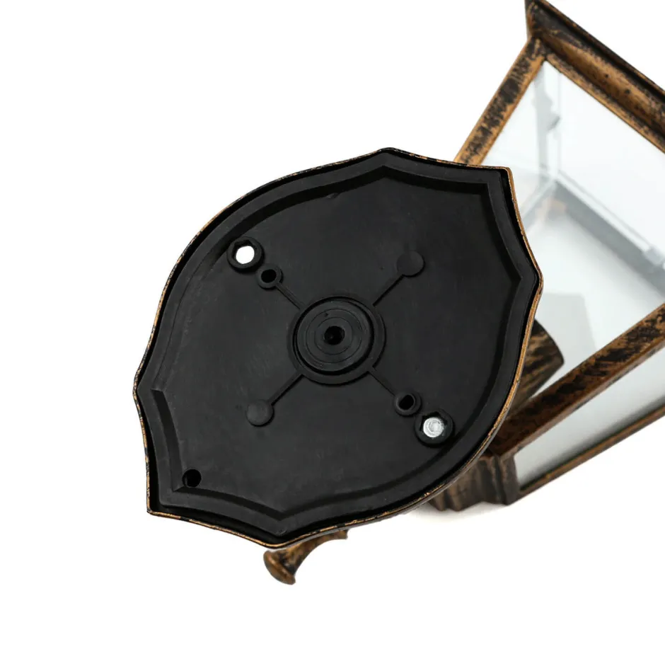 Rustikale Lampen|Rustikale Außenleuchten*Easylight Außenleuchte Rustikal IP44 Schwarz Kupfer TIROL