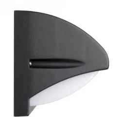 Metall Lampen|Feuchtraumleuchten*SU-MA Außenleuchte Schwarz IP54 wetterfest B:25cm BIEZEN