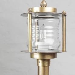 Lido Außenleuchte Stehlampe Echt-Messing Antik MYKO< Rustikale Lampen|Metall Lampen