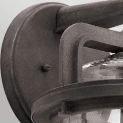 Elstead Außenleuchte Wand 43,7 cm hoch IP44 E27 Alu Glas Vintage< Metall Lampen|Vintage Lampen