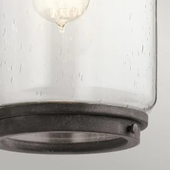 Elstead Außenleuchte Wand 43,7 cm hoch IP44 E27 Alu Glas Vintage< Metall Lampen|Vintage Lampen