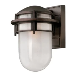 Elstead Außenleuchte Wand Alu Glas Maritimes Design IP44< Außenleuchten Antik|Außenwandleuchten