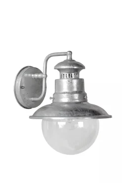 Außenwandleuchten|Industrie Lampen* Außenleuchte Wand Aluminium in Zink IP44 E27 Haus