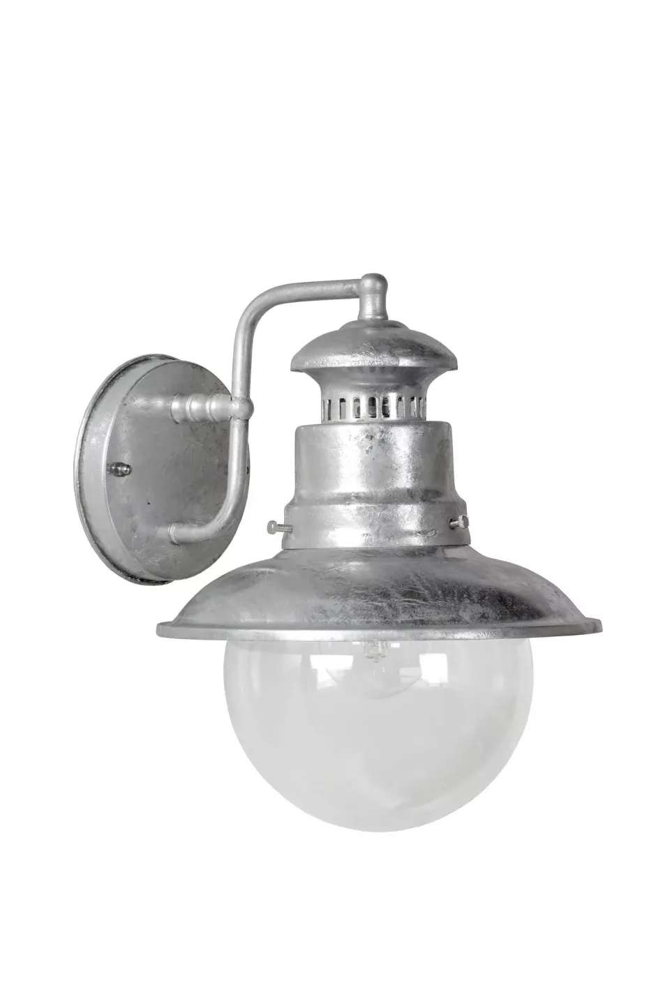 Außenwandleuchten|Industrie Lampen* Außenleuchte Wand Aluminium in Zink IP44 E27 Haus