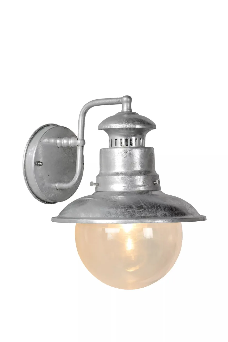 Außenwandleuchten|Industrie Lampen* Außenleuchte Wand Aluminium in Zink IP44 E27 Haus