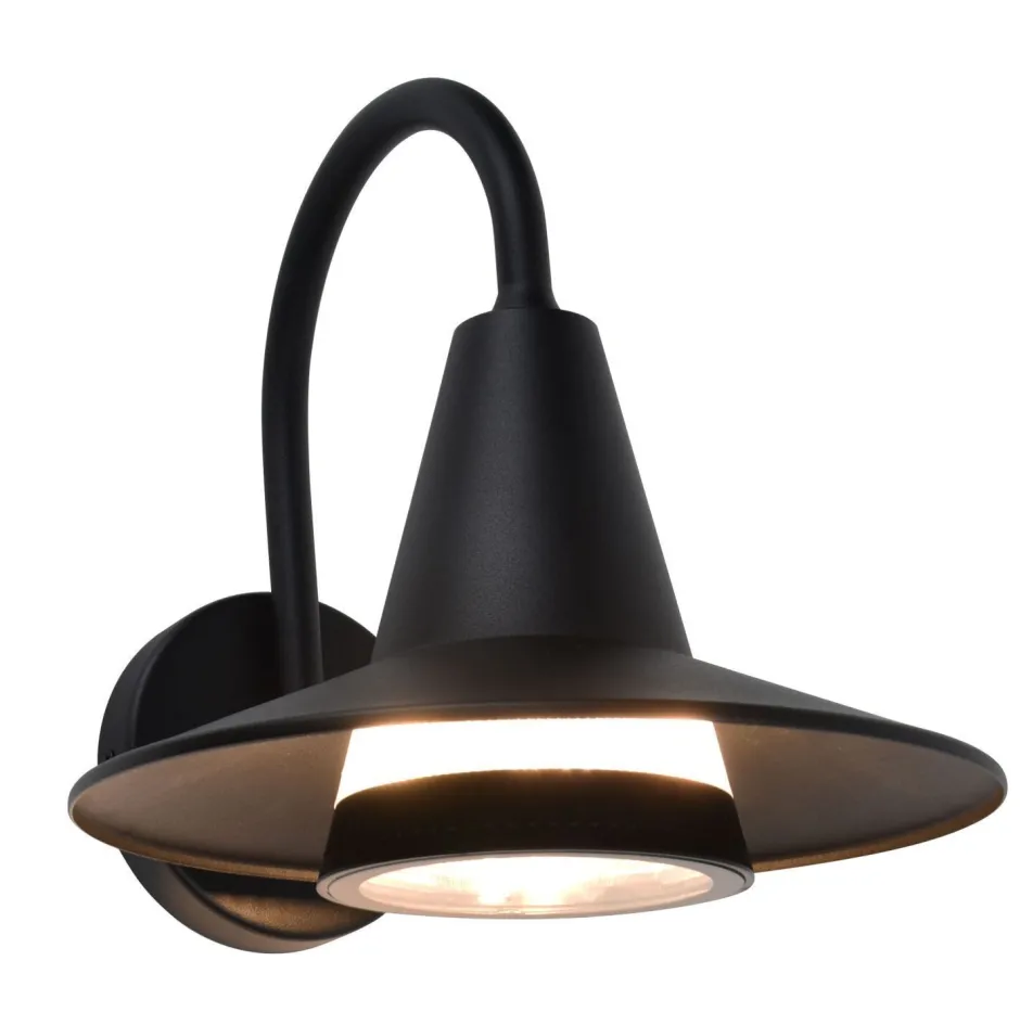 Eco-Light Außenleuchte Wand Aluminium H:24,6 cm IP54 E27 Schwarz< Metall Lampen|Moderne Außenleuchten