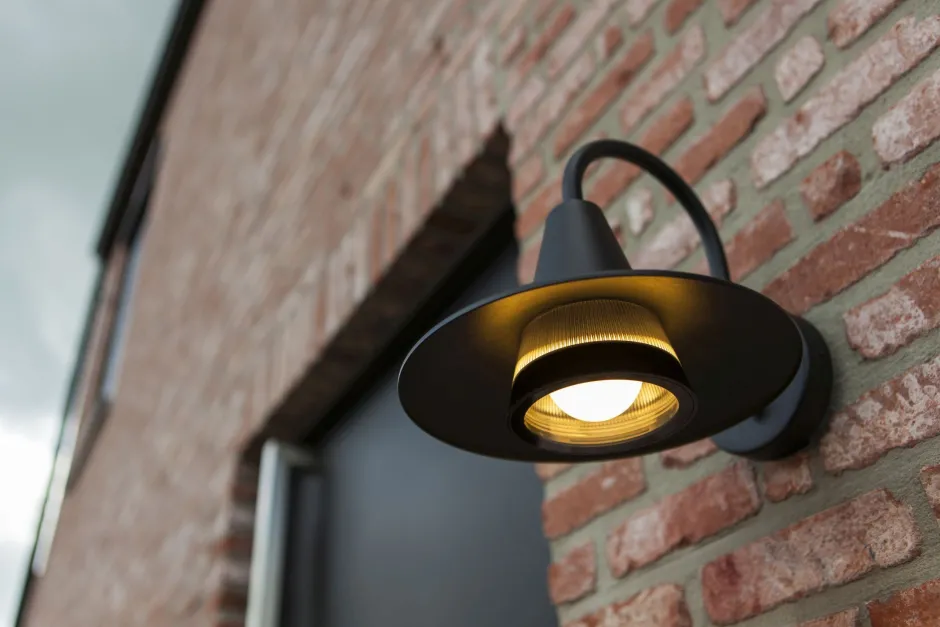 Eco-Light Außenleuchte Wand Aluminium H:24,6 cm IP54 E27 Schwarz< Metall Lampen|Moderne Außenleuchten