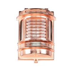 Lido Außenleuchte Wand E27 IP64 Messing Glas in Kupfer< Außenwandleuchten|Messinglampen