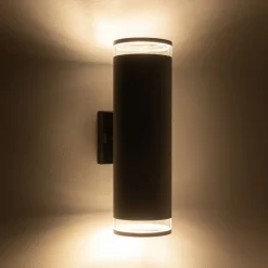 Metall Lampen|Moderne Außenleuchten*Nowodvorski Außenleuchte Wand 2-flammig Up Down IP44 E27 Aluminium