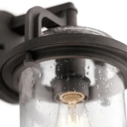 Außenwandleuchten|Gartenlaternen*Elstead Außenleuchte Wand Glas Aluminium E27 IP44 35,6 cm hoch