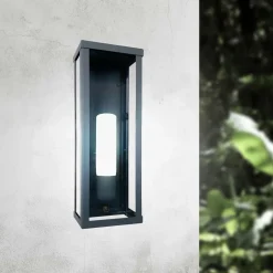 Giovanni Battista Außenleuchte Wand in Bronze matt IP43 E27 Eisen Glas< Außenwandleuchten|Moderne Außenleuchten