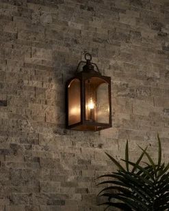 Rustikale Lampen|Vintage Lampen*Elstead Außenleuchte Wand in Kupfer antik Rustikal Vintage IP44