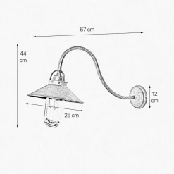 Außenwandleuchten|Lampen Aus Aller Welt*Giovanni Battista Außenleuchte Wand IP44 E27 in Bronze Antik matt Echt-Messing
