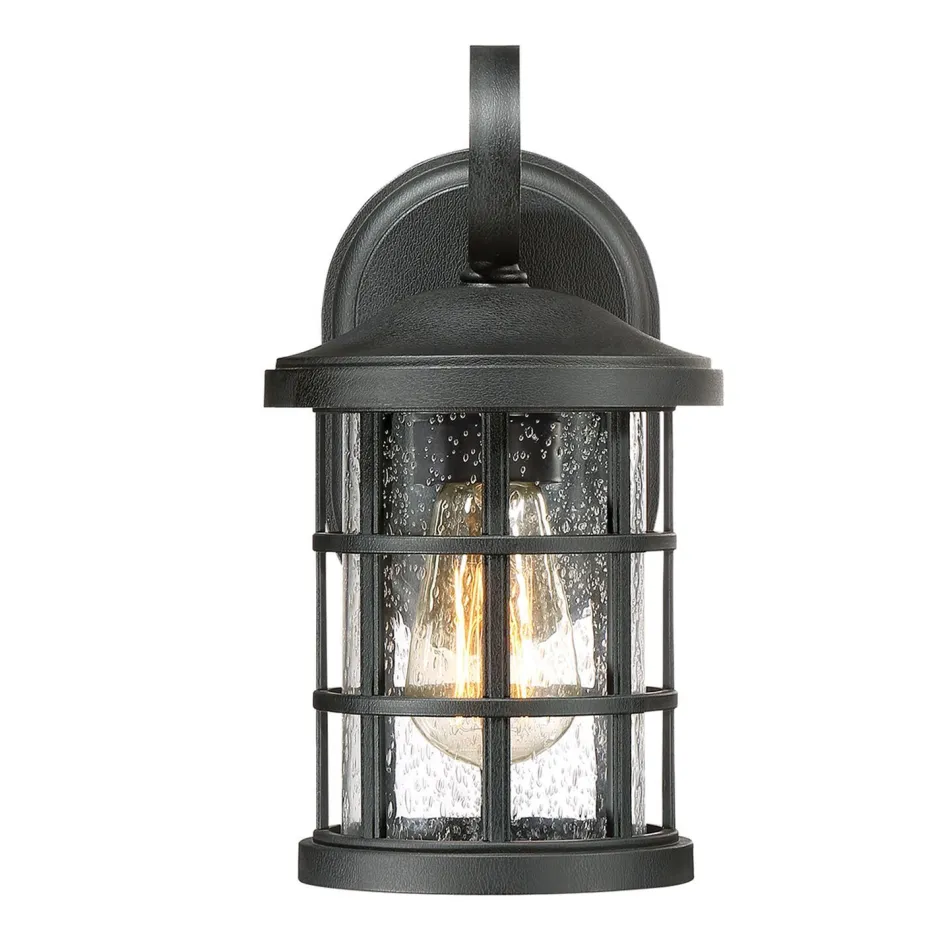 Rustikale Lampen|Vintage Lampen*Elstead Außenleuchte Wand IP44 E27 Rustikal Schwarz antik