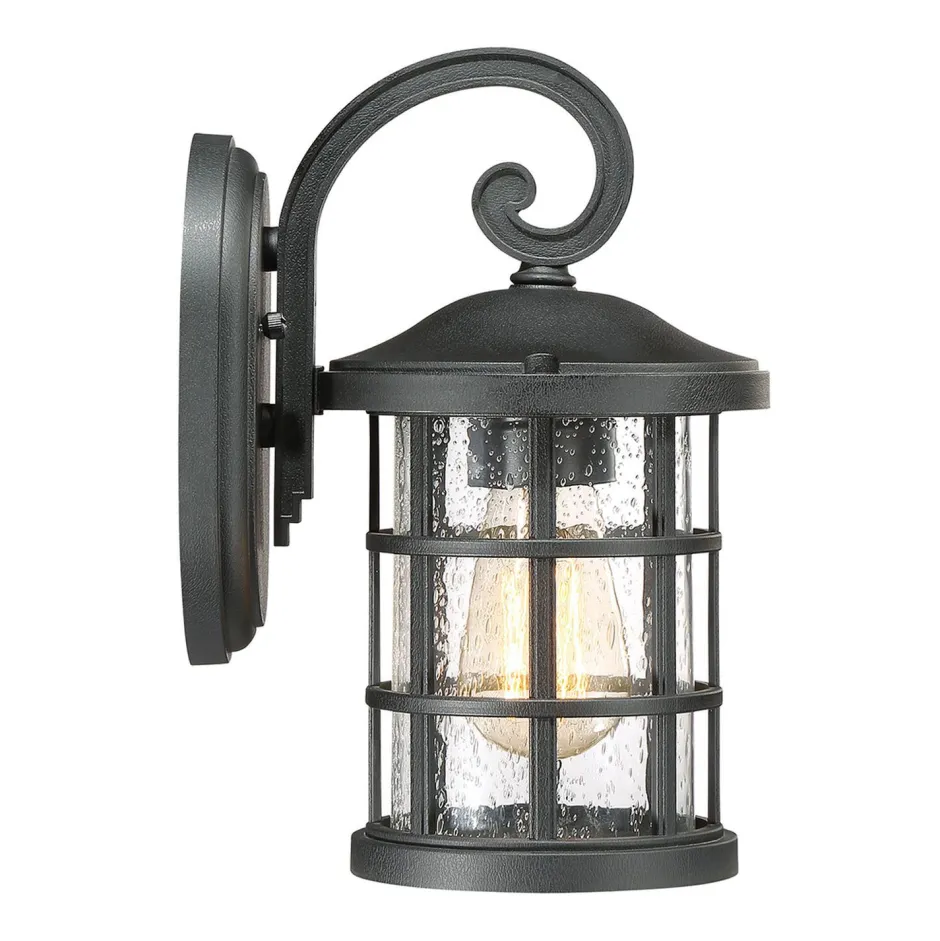 Rustikale Lampen|Vintage Lampen*Elstead Außenleuchte Wand IP44 E27 Rustikal Schwarz antik