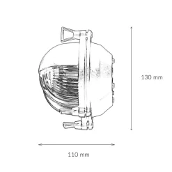 Rustikale Lampen|Metall Lampen*Lido Außenleuchte Wand Maritim Grün Messing Glas IP64