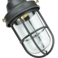 Lampen Aus Aller Welt|Rustikale Lampen*Giovanni Battista Außenleuchte Wand Messing Glas Maritim IP44 E27