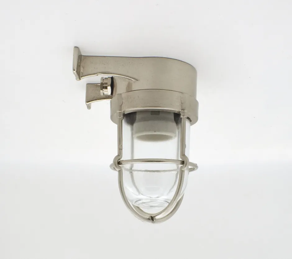 Außenwandleuchten|Gartenlaternen*Andromeda Außenleuchte Wand Messing massiv Glas E27 IP64 Maritim