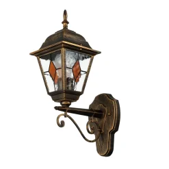 Rustikale Lampen|Rustikale Außenleuchten*Easylight Außenleuchte Wand Rustikal in Kupfer antik IP44 E27