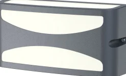 Eco-Light Außenwandlampe Aluminium E27 IP44 B:22 cm blendarm< Metall Lampen|Moderne Außenleuchten