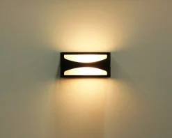 Eco-Light Außenwandlampe Aluminium E27 IP44 B:22 cm blendarm< Metall Lampen|Moderne Außenleuchten