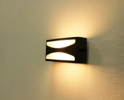 Eco-Light Außenwandlampe Aluminium E27 IP44 B:22 cm blendarm< Metall Lampen|Moderne Außenleuchten