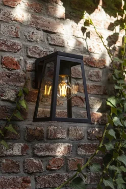 Metall Lampen|Moderne Außenleuchten*Eco-Light Außenwandlampe Aluminium Glas E27 IP44 H:20,7 cm