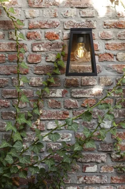 Metall Lampen|Moderne Außenleuchten*Eco-Light Außenwandlampe Aluminium Glas E27 IP44 H:20,7 cm