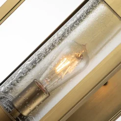 Metall Lampen|Rustikale Lampen*Elstead Außenwandlampe E27 IP44 51,8 cm hoch in Messing antik