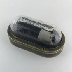 Andromeda Außenwandlampe Glas Messing massiv E27 IP64 B: 23 cm< Außenwandleuchten|Feuchtraumleuchten