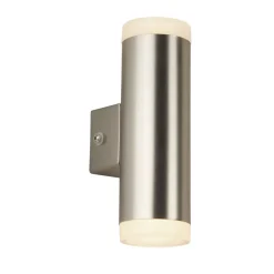 Searchlight Außenwandlampe LED Up Down in Silber IP44 3000 K H: 17 cm< Led Außenleuchten|Fassadenstrahler