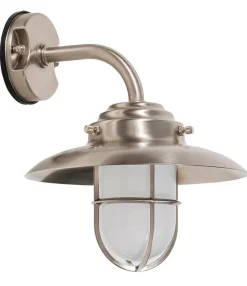 Lido Außenwandlampe Messing Glas Maritim IP43 Hof Haus< Außenwandleuchten|Rustikale Lampen