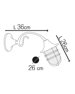 Andromeda Außenwandlampe Messing Glas E27 IP44 Maritim IOLAS< Gartenlaternen|Außenwandleuchten