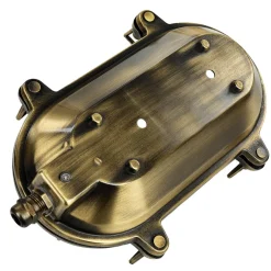 Metall Lampen|Messinglampen*Lido Außenwandlampe Messing Maritim IP64 Haus Terrasse