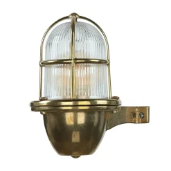 Lido Außenwandlampe Messing Maritim IP64 Hof Terrasse< Metall Lampen|Messinglampen