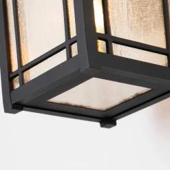 Elstead Außenwandlampe Rustikal H: 32,6 cm IP44 Schwarz< Außenleuchten Antik|Außenwandleuchten