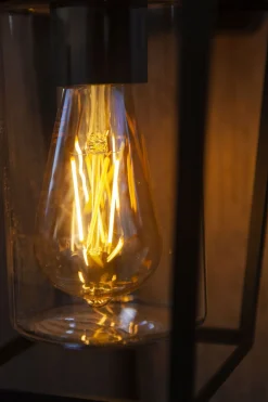 Eco-Light Außenwandleuchte Aluminium Glas H:28,8 cm IP44 Schwarz< Metall Lampen|Außenwandleuchten