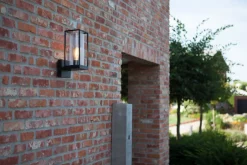 Außenwandleuchten|Moderne Lampen*Eco-Light Außenwandleuchte Anthrazit IP44 Aluguss Glas ELLAYINA