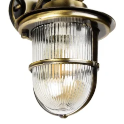 Lido Außenwandleuchte Antik aus Echt-Messing KORFU< Metall Lampen|Messinglampen