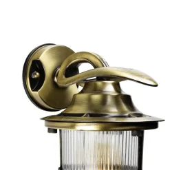 Lido Außenwandleuchte Antik aus Echt-Messing KORFU< Metall Lampen|Messinglampen