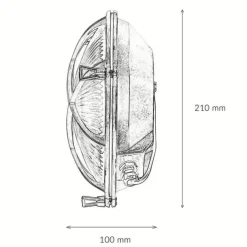 Rustikale Lampen|Metall Lampen*Lido Außenwandleuchte Antik Echt Messing Käfigschirm