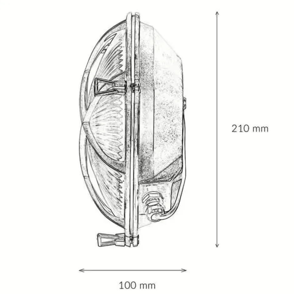 Rustikale Lampen|Metall Lampen*Lido Außenwandleuchte Antik Echt Messing Käfigschirm