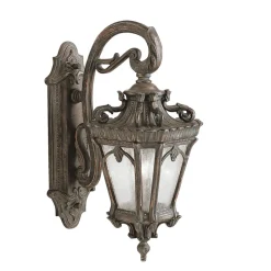 Elstead Außenwandleuchte Antik IP44 Aluminium Glas opulent< Vintage Lampen|Gartenlaternen