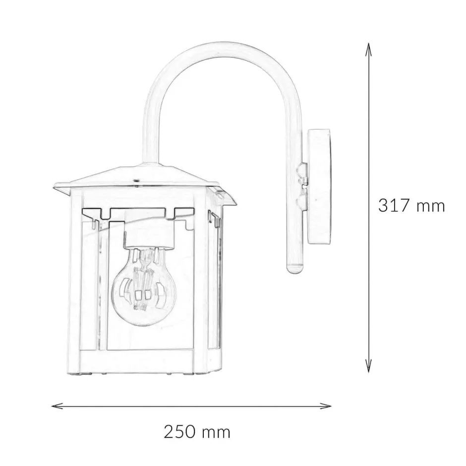 Harms Import Außenwandleuchte Creme< Rustikale Lampen|Moderne Lampen