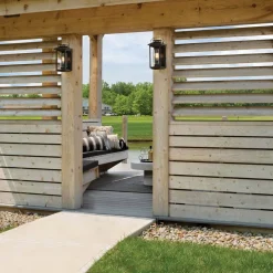 Elstead Außenwandleuchte E27 35,5 cm hoch IP44 Schwarz< Außenwandleuchten|Gartenlaternen